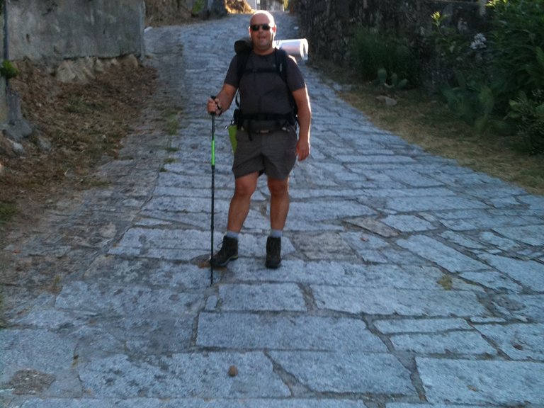 [Translate to Bosnia:] Patient on his way to the Camino de Santiago route