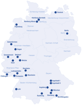 Mapa NephroCare centara za dijalizu u Nemačkoj